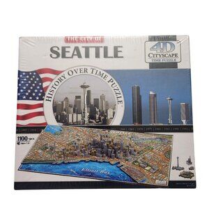 4D Cityscape Jigsaw Puzzle Washington D.C. City Map With Time Layer